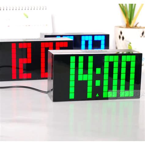 Unique Digital Clock Lighted Digital Wall Clock Decorative Small Clocks ...