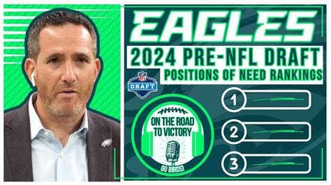 Eagles Positions Of Need Rankings Pre Draft 2024 25 26 NFL