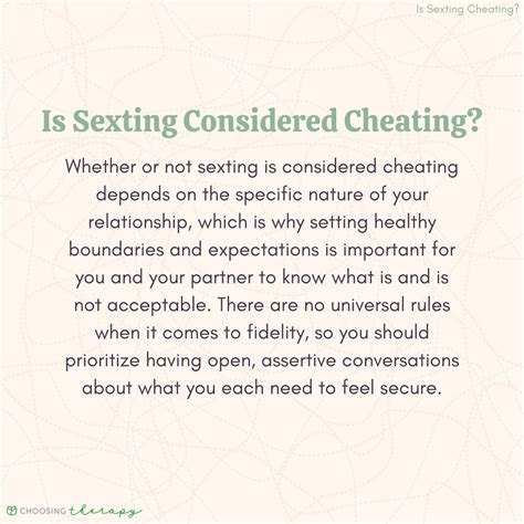 Modern Infidelity Is Sexting Cheating