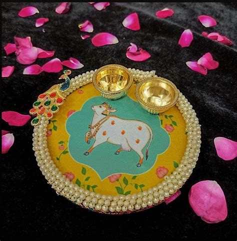 Pichwai Haldi Kumkum Platter Valentine Gift Handmade Gift Etsy