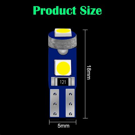 Ir T5 Led Bulb 3smd 3030 W3W W1 2W Led Canbus Car Interior Lights