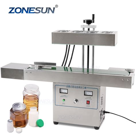 Zonesun Zs Fk Continuous Heat Sealer Aluminum Foil Lid Automatic