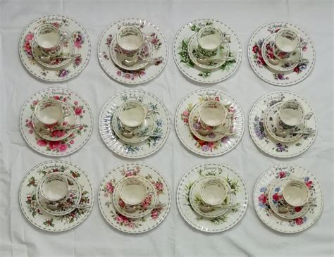 Royal Albert Service à café pour 12 personnes Porcelaine Flower