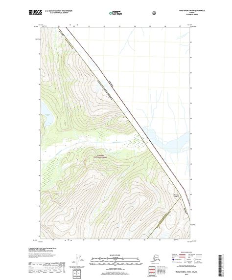 USGS Topo Map Taku River A 4 NW Southeast Alaska Topo Maps