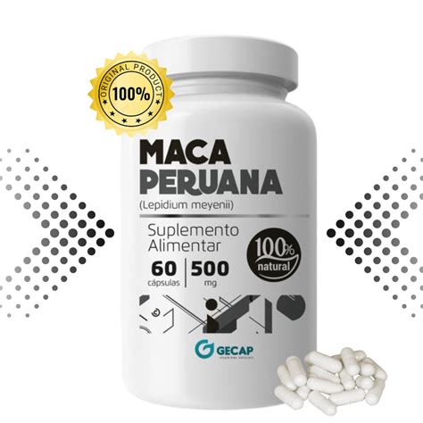 Maca Peruana 500mg 60 Caps Premium Shopee Brasil