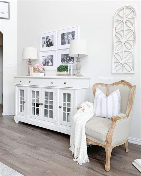 White Sideboard with Glass Panels - Soul & Lane