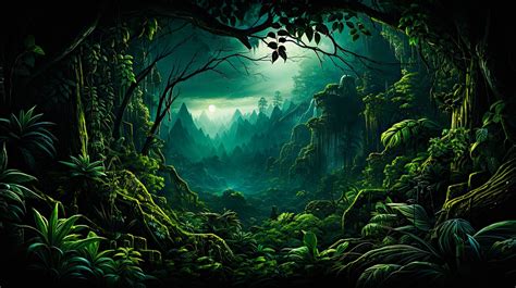 Download Ai Generated Fantasy Jungle Royalty Free Stock Illustration