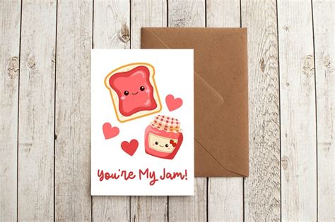 Youre My Jam Printable Card Cute Valentine Card Etsy