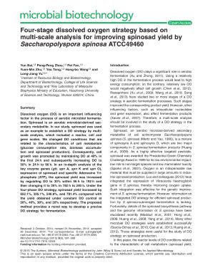 Fillable Online Four Stage Dissolved Oxygen Strategy Based On Fax Email