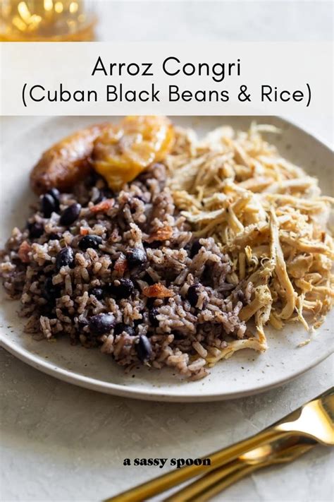 An Iconic Cuban Black Beans And Rice Side Dish Called Congri Or Moros