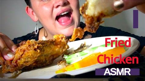 Asmr Fried Crunchy Chicken Eating Sounds No Talking Youtube