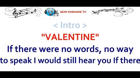 Valentine Karaoke Lyrics By Martina Mcbride Youtube