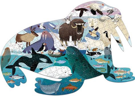 Arctic Life Shaped Scene Puzzle, 300 Pieces, Mudpuppy | Puzzle Warehouse