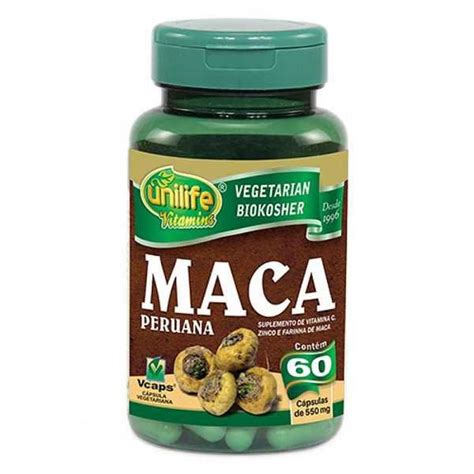 Maca Peruana Vitamina C E Zinco Unilife Mg Capsula Batel