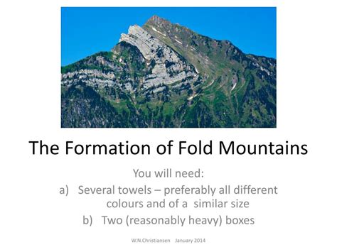 Ppt The Formation Of Fold Mountains Powerpoint Presentation Free