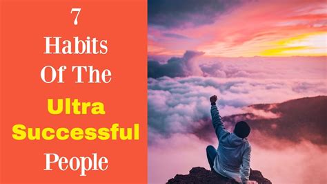 7 Habits Of Ultra Successful People Morning Routine Youtube