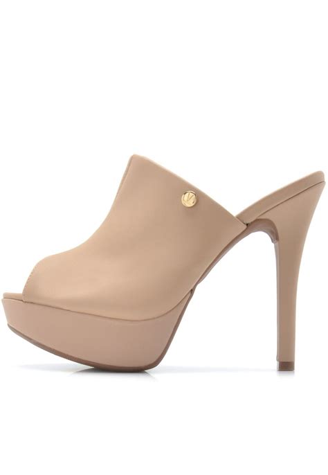 Slip On Tamanco Vizzano Logo Nude Compre Agora Dafiti Brasil