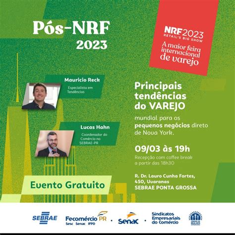 Sebrae Pr E Sistema Fecom Rcio Pr Apresentam Em Ponta Grossa As