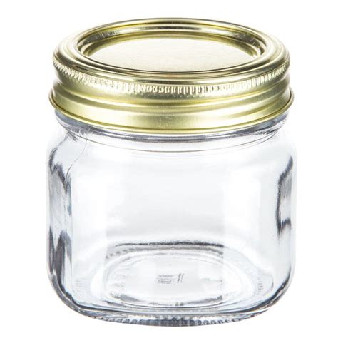 Glass Jar With Lid 8 Ounce Glass Jars Glass Mason Jars Glass Jars