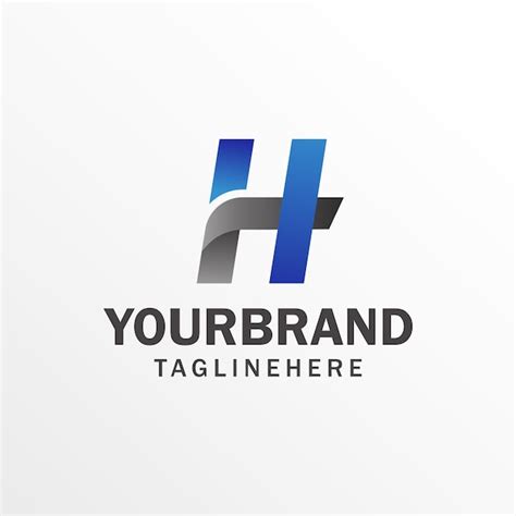 H Buchstabe Logo Design Vorlage Modernes Buchstabe Logo Mit Vektor