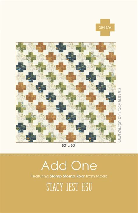 Add One Stacy Iest Hsu Quilt Pattern PDF Etsy