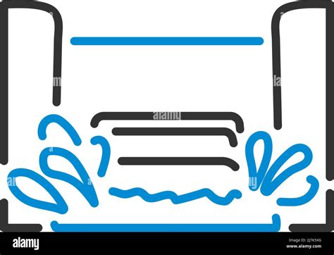 Water Boat Ride Icon Editable Bold Outline With Color Fill Design