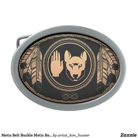 Metis Belt Buckle Metis Rebellion Wolf Flag Buckle Zazzle Belt