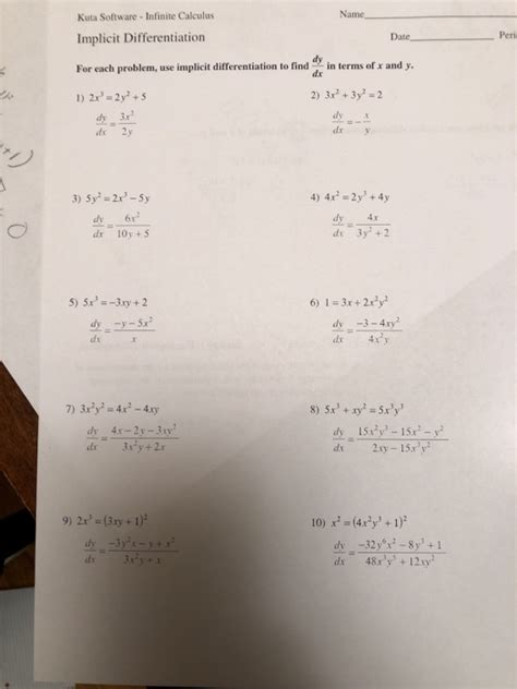 Solved Use Implicit Differentiation To Find Dy Dx In Chegg