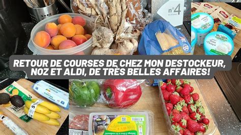 Retour De Courses De Chez Mon Destockeur Alimentaire Haul Noz Et Aldi