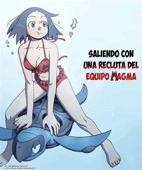 Saliendo con una recluta del equipo Magma Wiki Pokémon En Español