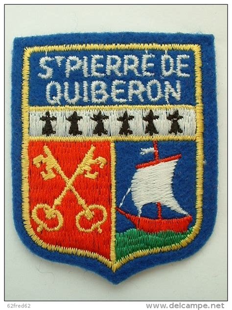 Ecussons Tissu ECUSSON TISSUS BRODE ST PIERRE DE QUIBERON