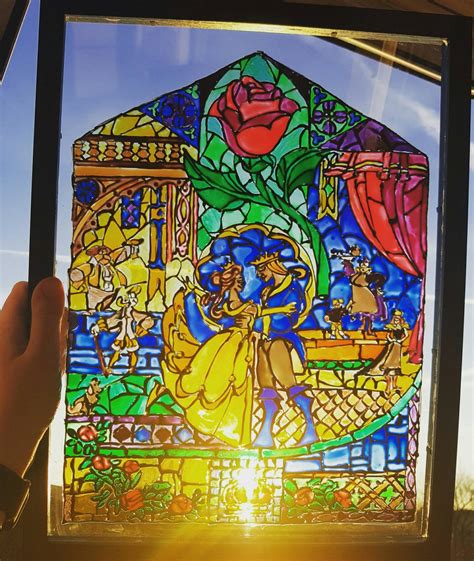 Beauty And The Beast Stained Glass Patterns