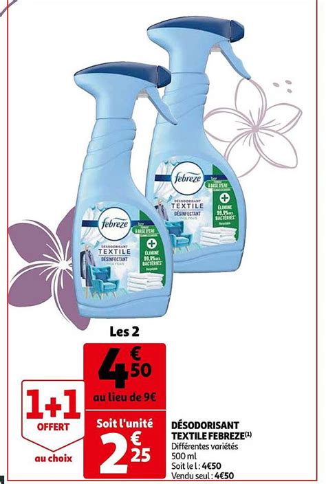 Promo D Sodorisant Textile Febreze Chez Auchan Icatalogue Fr