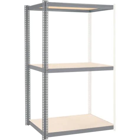 Global Industrial 3 Shelf Heavy Duty Boltless Shelving Add On 96wx48dx60h Laminate Deck Usa