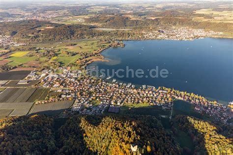 Luftaufnahme Bodman Ludwigshafen Ortskern Am Uferbereich Des Bodensee