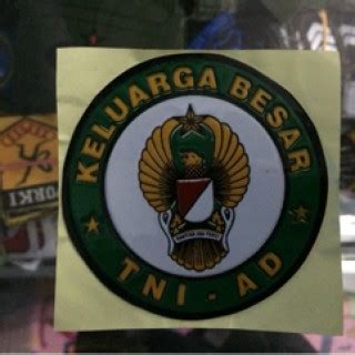 Jual Stiker Timbul Keluarga Besar Tni Ad Bulat Kab Sidoarjo