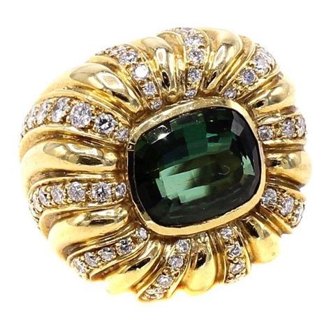 Antique Tourmaline Rings 2671 For Sale At 1stdibs Green Tourmaline