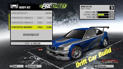 Drift Car Setup Nfs Prostreet Youtube