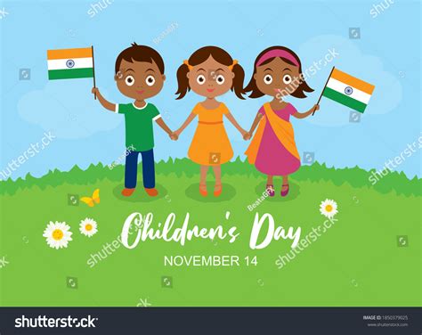 Childrens Day India Vector Indian Children Stock Vector (Royalty Free) 1850379025 | Shutterstock