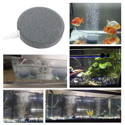 Pcs Air Bubble Disk Stone Aquarium Fish Tank Pump Hydroponics