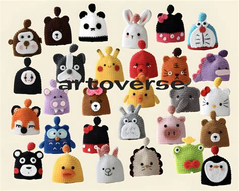 Crochet Patterns Crochet Amigurumi Mini Patterns I Animal Kev Covers E