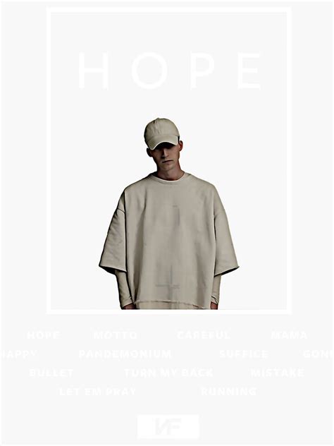 Nf Hope Album Art Sticker For Sale By Pinknamaste Redbubble