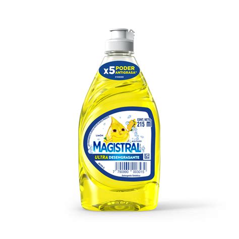 Detergente Magistral Ultra Limón En Botella 215 Cc Carrefour
