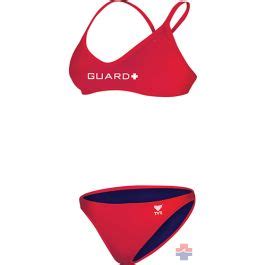 TYR Women S Guard Crosscutfit Workout Bikini Red Small