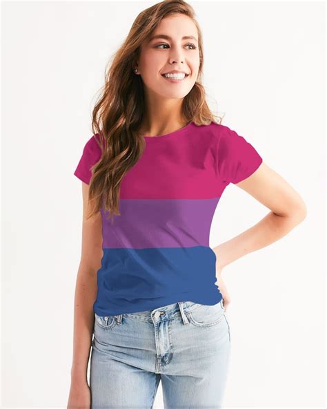 Bisexual Flag Women T Shirt Bisexual Pride Women T Shirt Lgbtq T Shirt