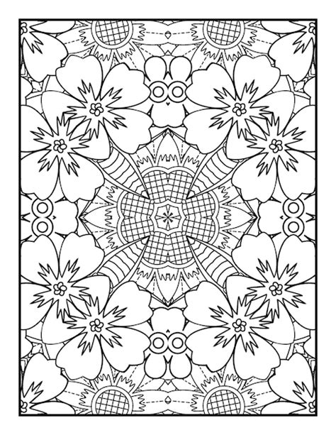 Livre De Coloriage De Fleurs Pour Adultes Illustration De Fleurs