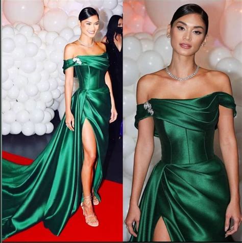 Custom Made Emerald Green Evening Gown By Mark Bumbarner For Pia