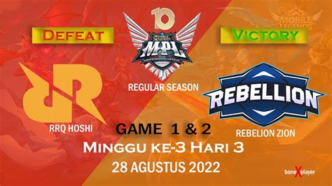 Rrq Vs Rbl Rrq Hoshi Vs Rebellion Zion Game Mpl Id S Mobile