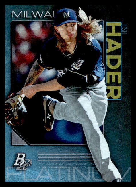 Bowman Platinum Josh Hader Milwaukee Brewers Ebay