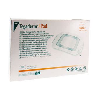 TEGADERM PAD 3M TRANSP STERIL 9CMX10CM 25 3586 Christophar